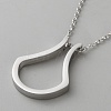 Stainless Steel Necklaces NJEW-WH0035-01P-2