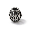304 Stainless Steel European Beads STAS-H238-09A-AS-1
