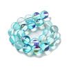 Synthetic Moonstone Beads Strands G-P528-J02-17-2
