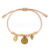Adjustable Copper Rope Link Charm Bracelet ZH0707-5