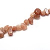 Natural Sunstone Beads Strands X-G-O050-12-3