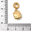 304 Stainless Steel Cat Eye European Dangle Charms STAS-D153-20A-G-3