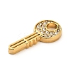 304 Stainless Steel Rhinestone Pendants STAS-P385-03C-G-2