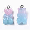 Opaque Resin Pendants CRES-N021-32B-2