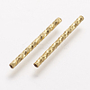 Rack Plating Brass Tube Beads X-KK-A142-005G-2