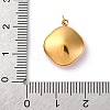 316 Stainless Steel Faceted Glass Pendants STAS-K258-47G-4