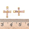 Brass Micro Pave Cubic Zirconia Pendants KK-D024-21G-3