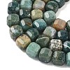 Natural Moss Agate Beads Strands G-C267-A21-4