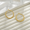 Brass Hoop Earrings for Women LS-EJEW-A121-18B-G-1