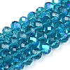 Electroplate Glass Beads Strands EGLA-A034-T10mm-L25-1