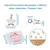 Kissitty 30Pcs 3 Colors 304 Stainless Steel Charms STAS-KS0001-15-9