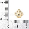 Brass Micro Pave Clear Cubic Zirconia Charms KK-G545-05G-3