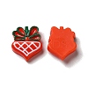 Christmas Opaque Resin Cabochons RESI-K019-32-2