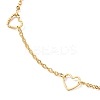Brass Cable Chain Anklets AJEW-AN00331-2