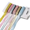 18 Yards 6 Colors Polyester Ribbon SRIB-C001-B06-1