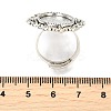 Vintage Adjustable Iron Finger Ring Components Alloy Cabochon Bezel Settings LS-X-PALLOY-Q300-09AS-NR-4