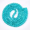 Crackle Glass Beads Strands X-CCG-Q001-4mm-06-2