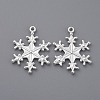 Zinc Alloy Snowflake Pendants LS-TIBEP-12740-S-FF-1