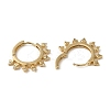 Brass Micro Pave Cubic Zirconia Hoop Earring EJEW-L271-35KCG-2