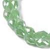 Opaque Solid Color Electroplate Glass Beads Strands EGLA-N013-J6mm-B04-3