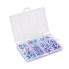 497Pcs 5 Style Rainbow ABS Plastic Imitation Pearl Beads OACR-YW0001-07C-4