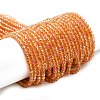 Electroplate Transparent Glass Beads Strands X1-GLAA-H021-01B-FR06-1