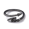 Alloy Wing Open Cuff Ring for Women RJEW-K239-17D-B-1