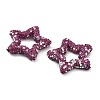 Star Shape Polymer Clay Rhinestone Beads CLAY-NH0001-06O-2
