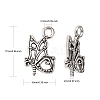 Tibetan Style Alloy Pendants X-TIBEP-A100603-S-LF-2