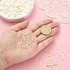 50Pcs 10 Styles 304 Stainless Steel Tiny Cross Charms STAS-CJ0002-25-4