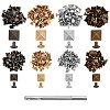 Brass with Iron Flat Square Rivets FIND-WR0011-68-2