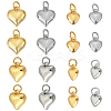 16Pcs 4 Styles Brass Pendants KK-ME0001-21-1