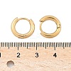 Ion Plating(IP) 304 Stainless Steel Huggie Hoop Earrings X-EJEW-F111B-13mm-G-3