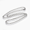 Non-Tarnish 304 Stainless Steel Rolo Chain Necklaces NJEW-F242-12P-C-1