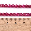Lab Grown Red Corundum Beads Strands G-Z123-A01-4mm-5
