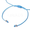 Natural Dyed White Jade Braided Bead Bracelets BJEW-JB09823-01-3