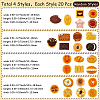 80Pcs 4 Styles Opaque Resin Imitation Food Decoden Cabochons CRES-SC0003-02-2