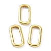 Brass Keychain Clasps KK-B046-01G-1