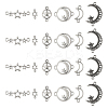 36Pcs 6 Styles Tibetan Style Zinc Alloy Connector Charms FIND-TA0002-96-3