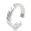 Rack Plating Brass Open Cuff Rings for Women RJEW-Z059-02P-02-1