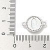 Rack Plating Brass Micro Pave Clear Cubic Zirconia Religion Virgin Mary Connector Charms KK-L224-094P-05-3