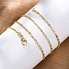 Brass Oval Link Chains Necklace for Women NJEW-P265-19G-4