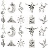 50Pcs 10 Style Tibetan Style Alloy Pendants FIND-CJ0001-60-1