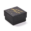 Square Hot Stamping Cardboard Jewelry Packaging Boxes CON-FS0001-08A-1