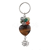 Natural & Synthetic Gemstone Keychain KEYC-JKC01155-4