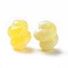 Two Tone Opaque Acrylic Beads OACR-P013-31B-2