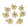 Tibetan Style Alloy Helm Pendants TIBEP-S257-AG-LF-1