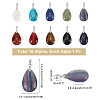 10Pcs 10 Style Natural & Synthetic Gemstone Pendants G-NB0002-57-2