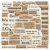 50Pcs PVC Waterproof Word Stickers PW-WG0B6B3-01-6