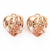 Brass Micro Pave Cubic Zirconia Charms KK-N232-302A-05-1